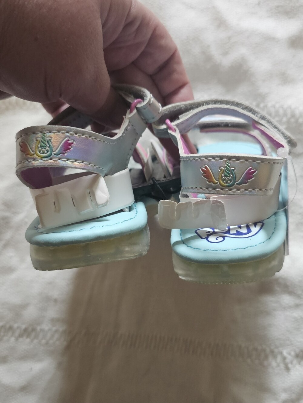 Hasbro My Little Pony Light Blue and Pink Girls Sandals - Picture 5 of 6